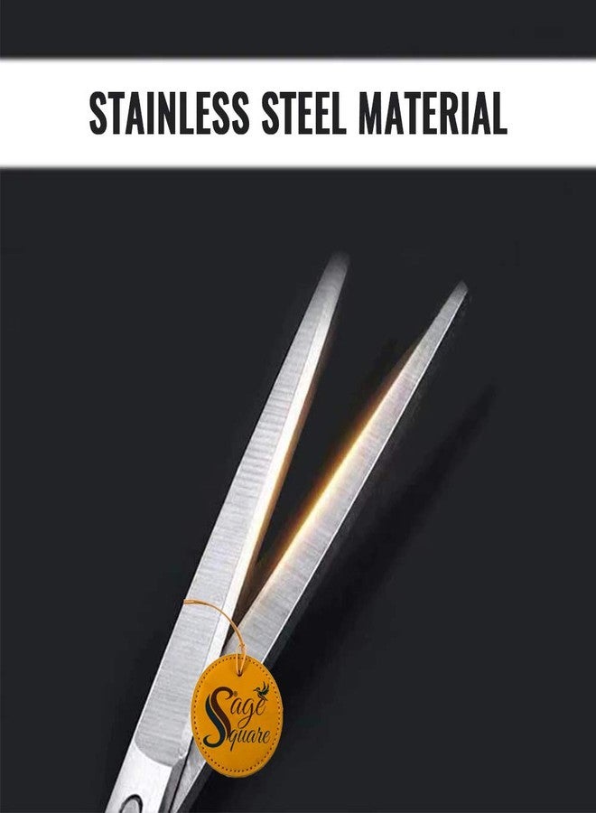 Sage Square Jumbo Size Professional Aquarium Tongs Scissor Long Stainless Steel Scissor Tool for Fish Tank, Aquatic Plant Cleaning (Wave & Straight) - Image 4